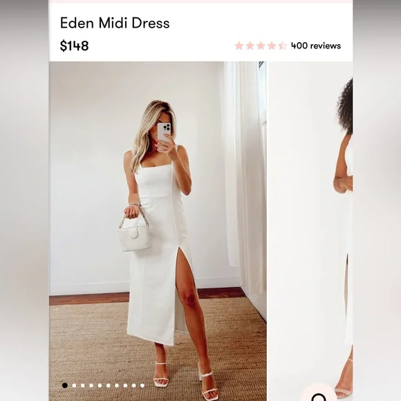 knee length dresses for ladies Eden Midi Dress ~ Citrine Stretch – Show Me Your Mumu main image 1
